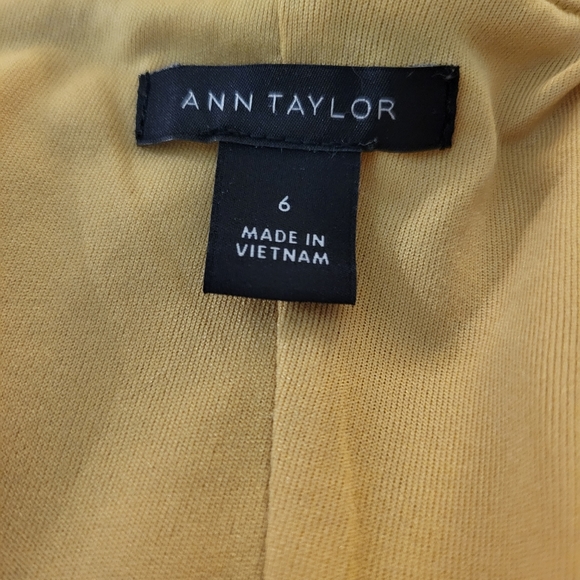 Ann Taylor yellow/mustard color dress, Size 6. - Picture 3 of 3